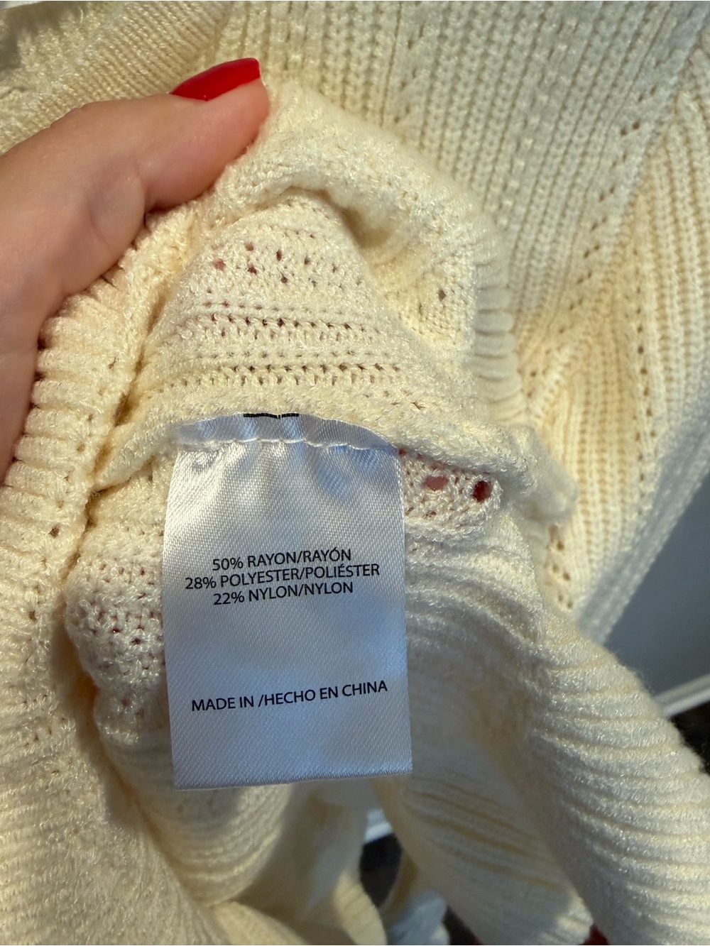 Altar'd State Cream Ruffle-Hem Button Cardigan - Picture 3 of 4